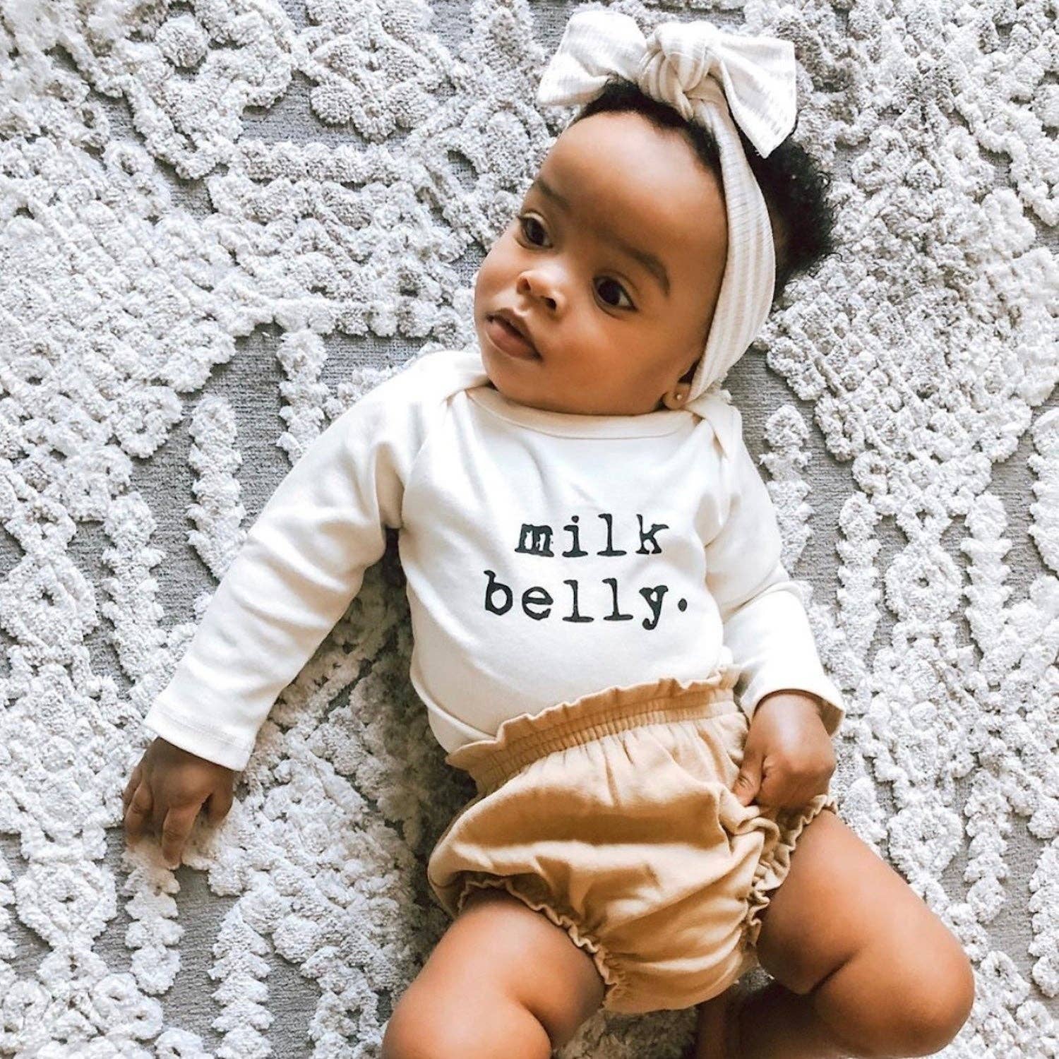 Tenth & Pine - Wholesale Bodysuit (Non-Footed) - Baby - Milk Belly Organic Bodysuit Long Sleeve1