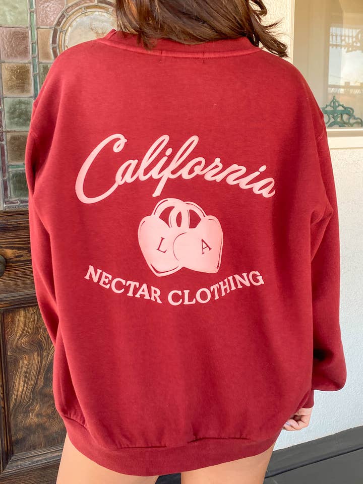 Locket Puff Print Graphic Sweatshirt for wholesale by Nectar Clothing