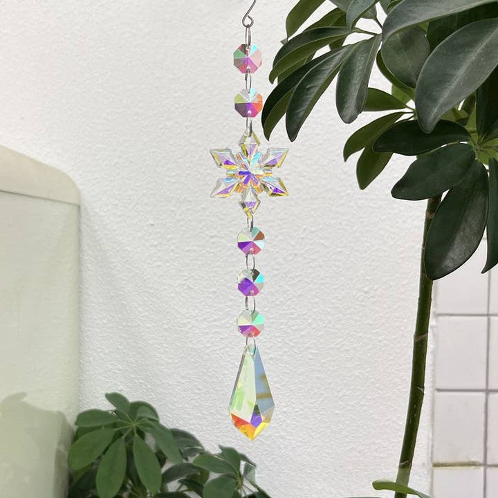 Dipped Shop - Wholesale Suncatcher - Snowflakes Crystal Holiday Home Hangings DP25A9328