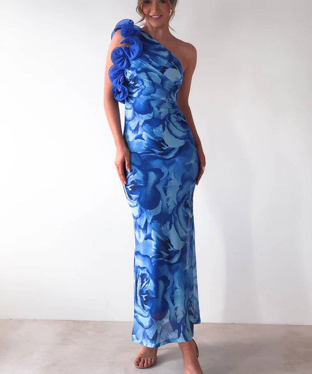 Aria Romance - Vente Robe de soirée – femme - Robe moulante à appliques florales14