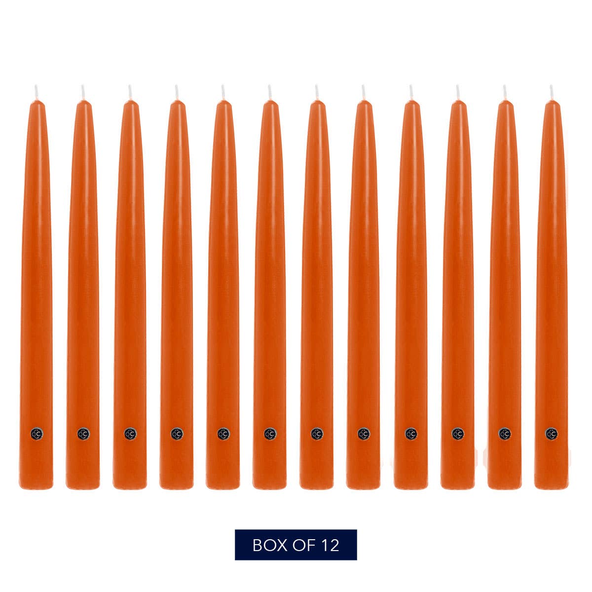 MVP Group International INC - Wholesale Tapered Candle/Candlestick - Pumpkin Unscented Handipt Taper Colonial Candle, 12 inch2