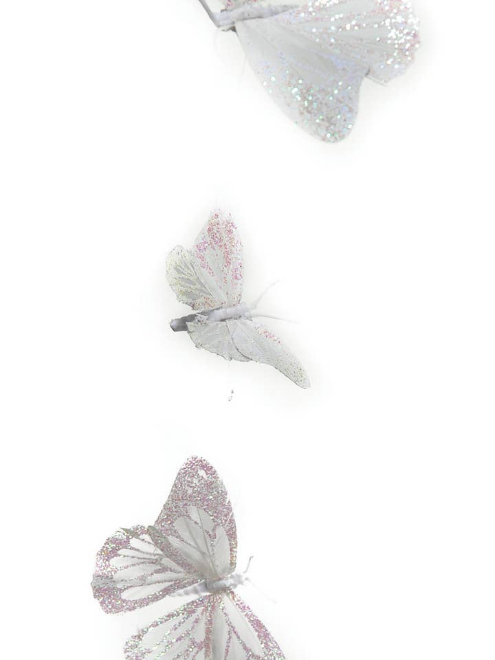 BUTTERFLY GARL. 5' WHITE 5x4.5 for wholesale by Studio Specialties