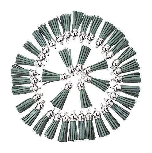 Mandala Crafts – wholesale Craft supplies – Mandala Crafts Faux Leather Suede Tassel with Loop for Keychains, Jewelry Making, Bookmarks, Books, Gifts, Pillows9