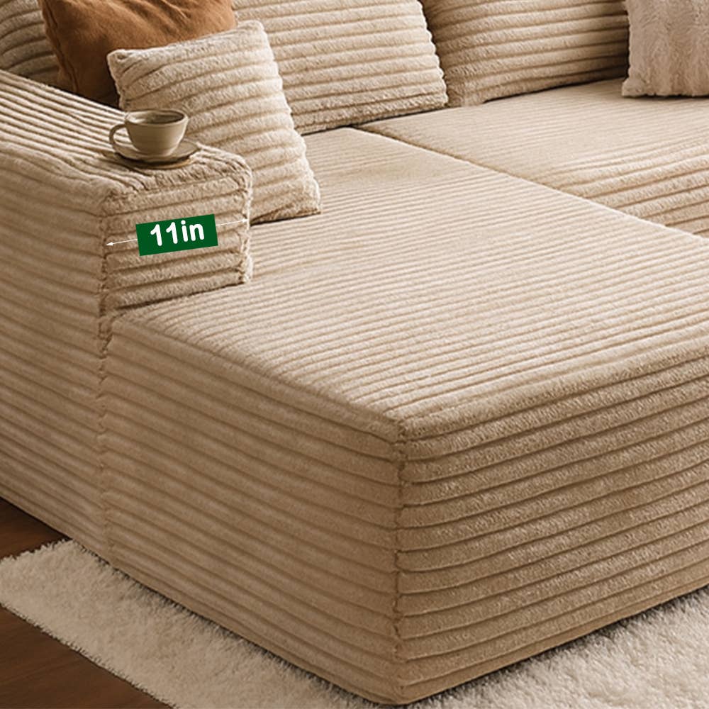 VIVZONE - Wholesale Sofa - 106in Free Combination Sectional Sofa -No Assembly（ 2PCS）3