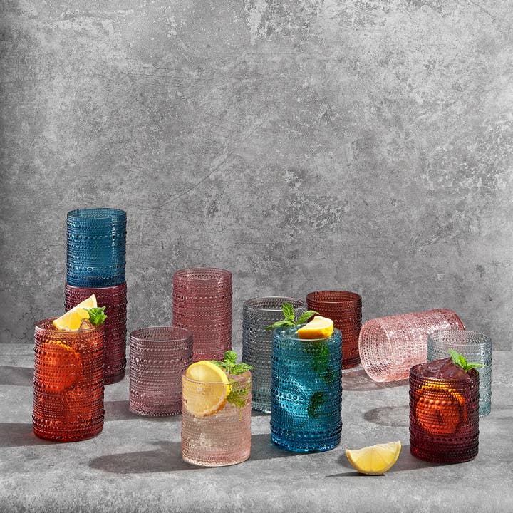 The Wine Savant / Khen Glassware - Vente Verres à cocktail/alcool - Verres à ongles | Ensemble de 12 | 6 gobelets 11 oz, 6 verres Highball 12 oz2