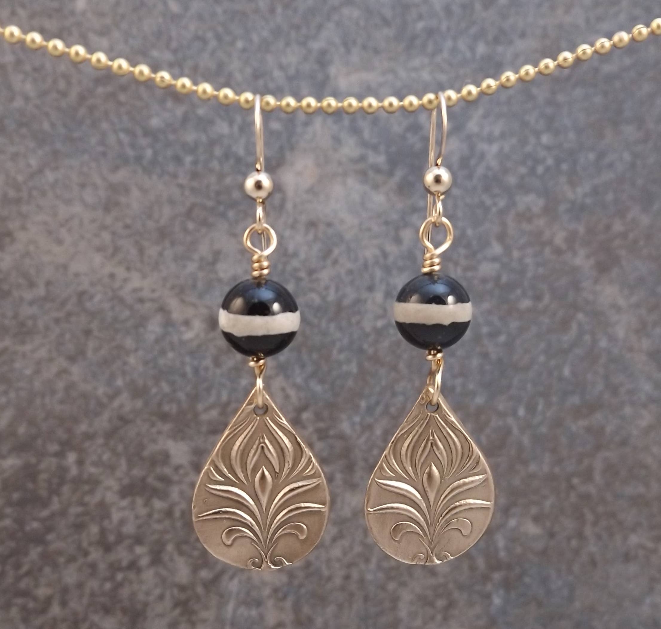 Felicity Jewelry Designs - Wholesale Dangle Earrings - Bronze and Stone Earrings1