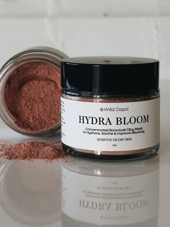 Hydra Bloom Pink Face Mask for wholesale by Wild Capri
