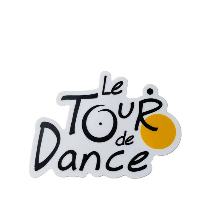 Le Tour de Dance Parody Sticker, 3" x 2.5" for wholesale by Denali & Co.