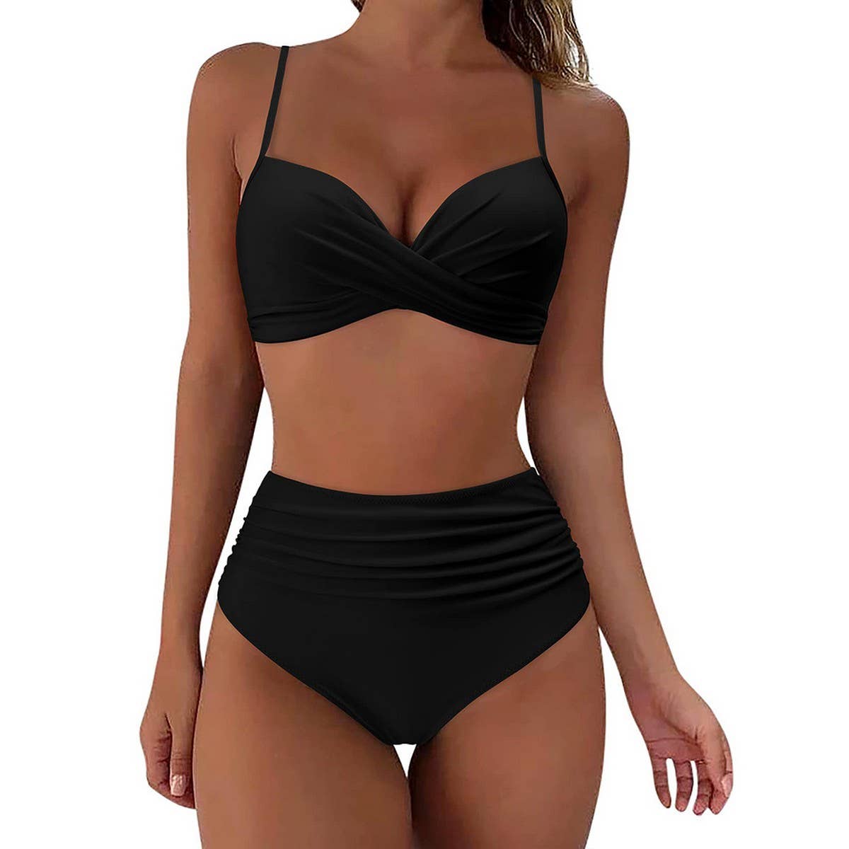 ACCITY - Wholesale Two Piece Swimsuit - Women's - High Waist Bikini Set ,Sexy Push Up Swimsuit_CWMW01521