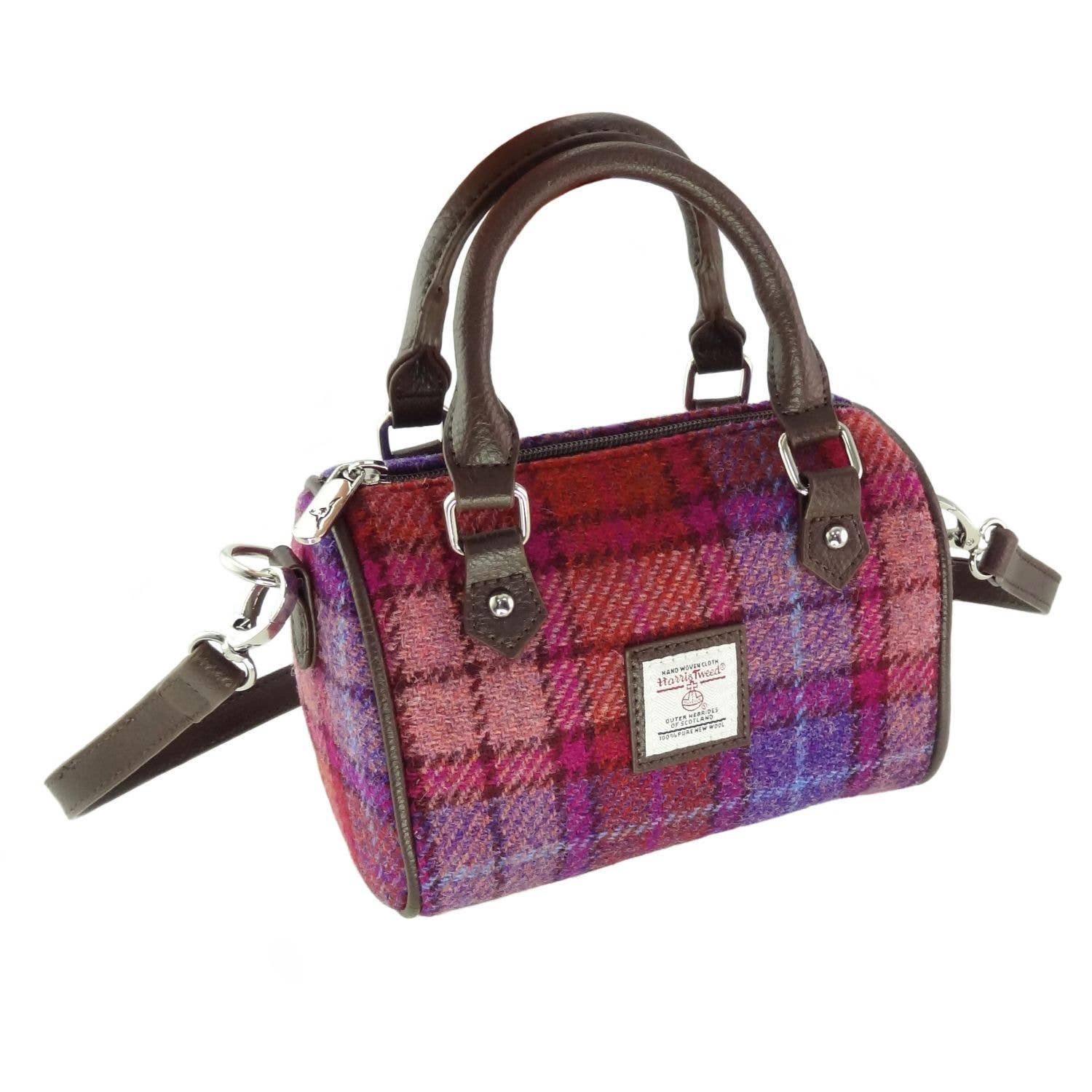 Glen Appin Of Scotland - Wholesale Top Handle Bag - Women's - LB1203 Harris Tweed 'Kilbride' Mini Bowling Bag29