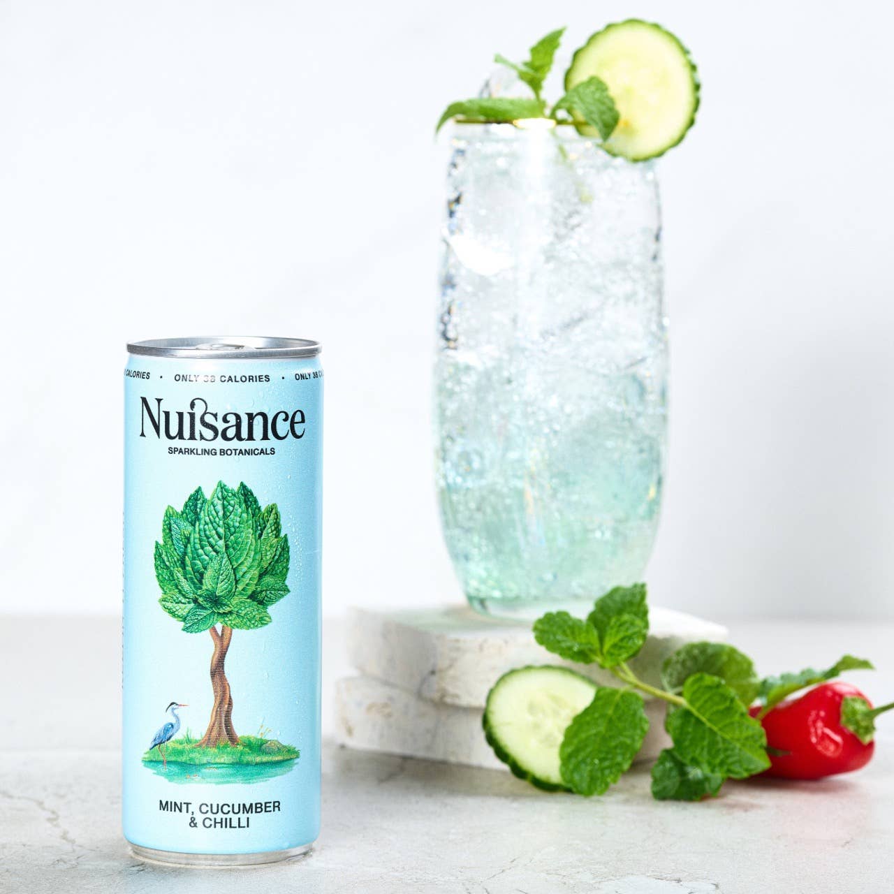 Nuisance Drinks – wholesale Soda/carbonated drink – Mint, Cucumber & Chilli | Botanical Soft drinks: Refreshing1
