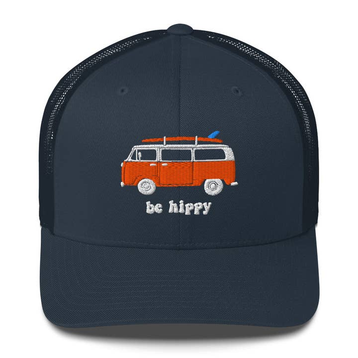 Be Hippy, LLC - Wholesale Trucker Hat - Unisex - Hippy Bus Trucker Cap