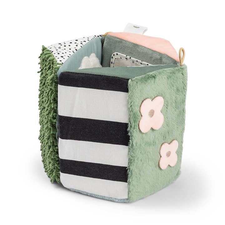 Done by Deer - Wholesale Crinkle Tag Toy - Baby - Fold-out sensory mirror Tiny farm Colour mix7