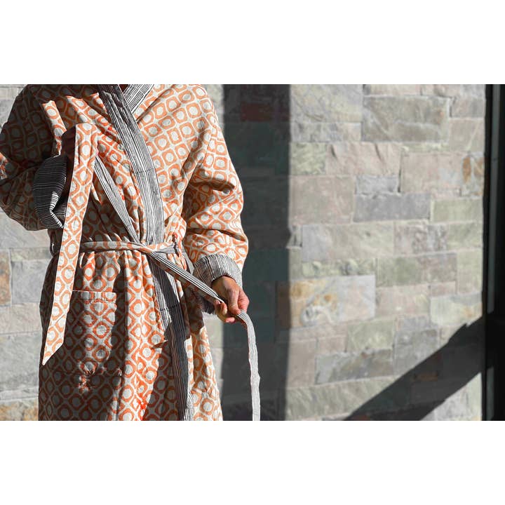 Verve Culture - Wholesale Robe - Unisex - Block Print Reversible Robe8