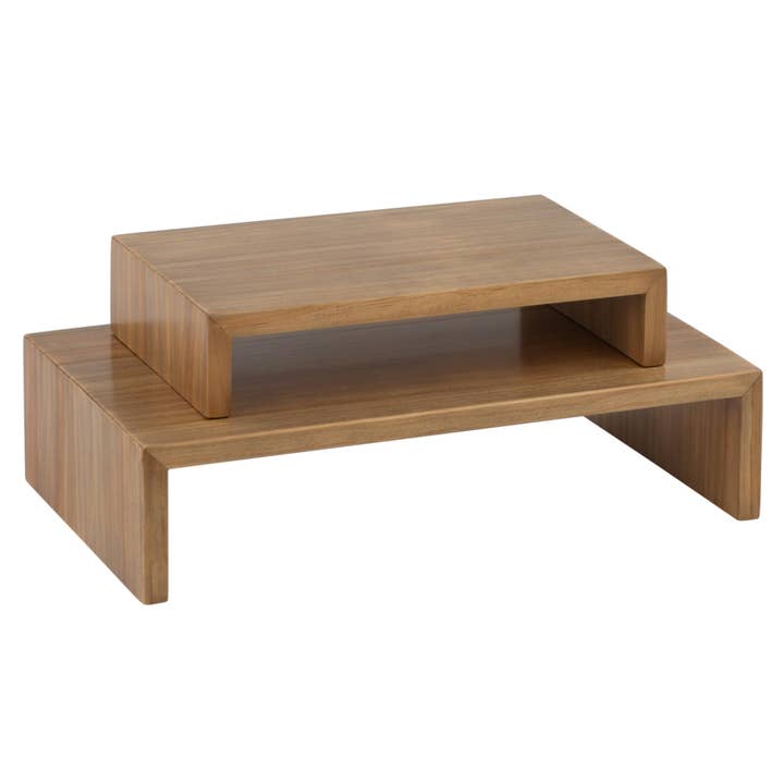 Tripar International - Wholesale Desk Riser - Rectangle Wood Risers - Set of 22