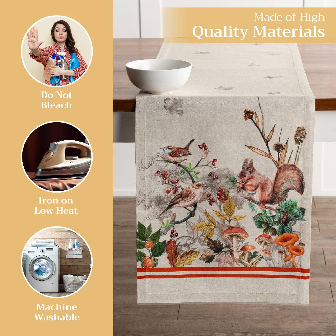 Maison d'Hermine - Design in Every Thread - Wholesale Table Runner - Table Runner 100% Cotton - Single Layer - Recolte Fall8