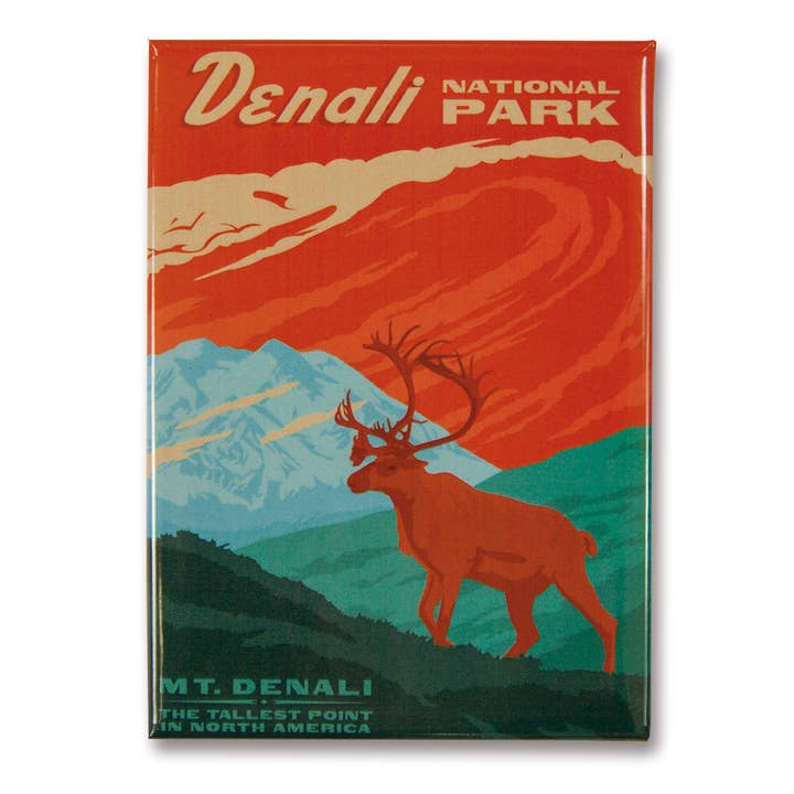 Tourist Courts - Wholesale Magnet - Denali Metal Metal Magnet
