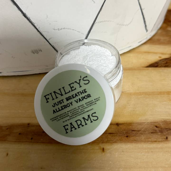 Finleys Farms - Wholesale Shower Steamer/Bomb - Finley’s Farms “Just Breathe” Allergy Vapor Powder0