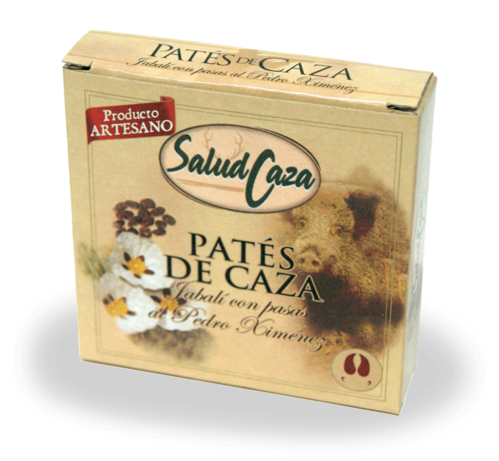 Indalitos - Wholesale Conserven - Wild zwijn paté met Pedro Ximénez rozijnen 70 g0