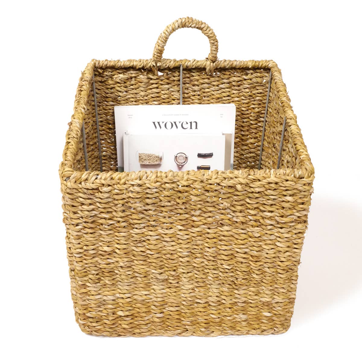 KORISSA - Wholesale Basket - Handwoven Wicker Storage Basket • Ula Square Basket0