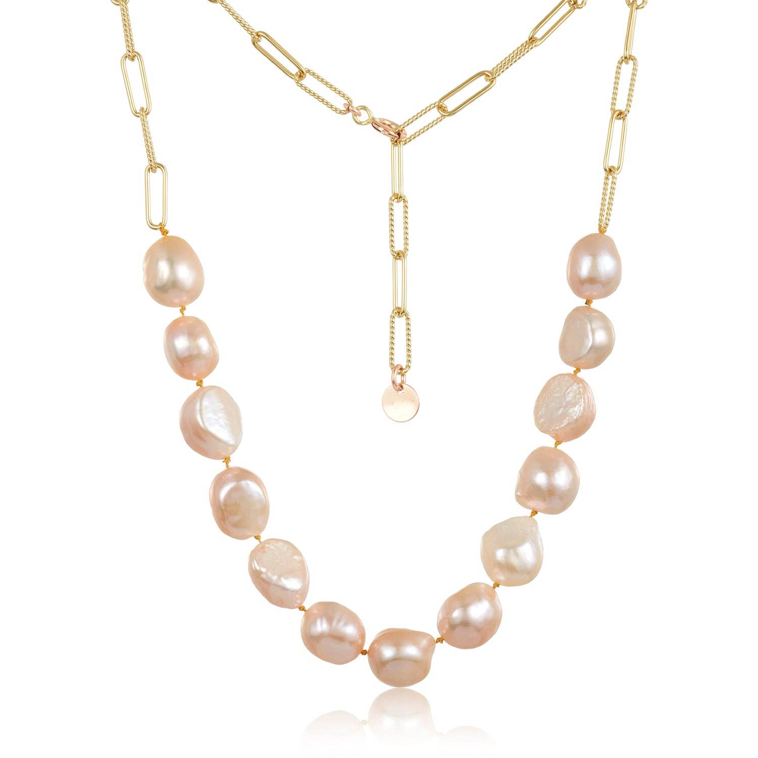 Mabel Chong - Wholesale Kralen/parelketting - Allura in paperclip ketting1