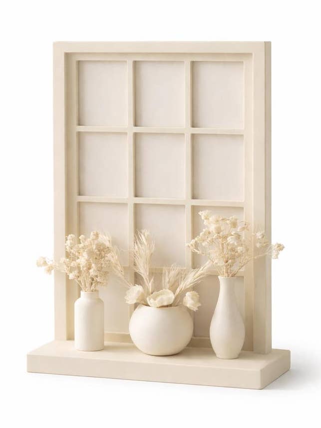 Mini Window Shelf Display with Tiny Vases for wholesale by Kri8 Collective