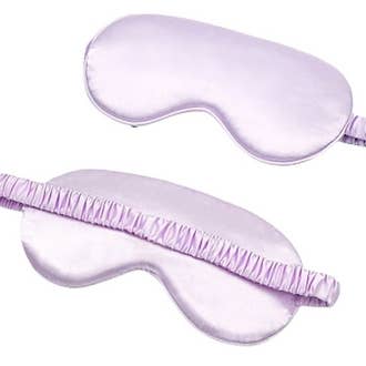 Masque de sommeil violet en satin pour la vente par LS GROUP