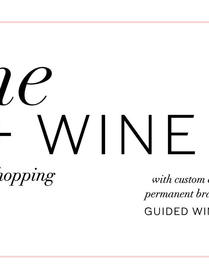BE MINE: GEMS & WINE | SIP AND SHOP PRE-ORDER for wholesale by Sun & Selene