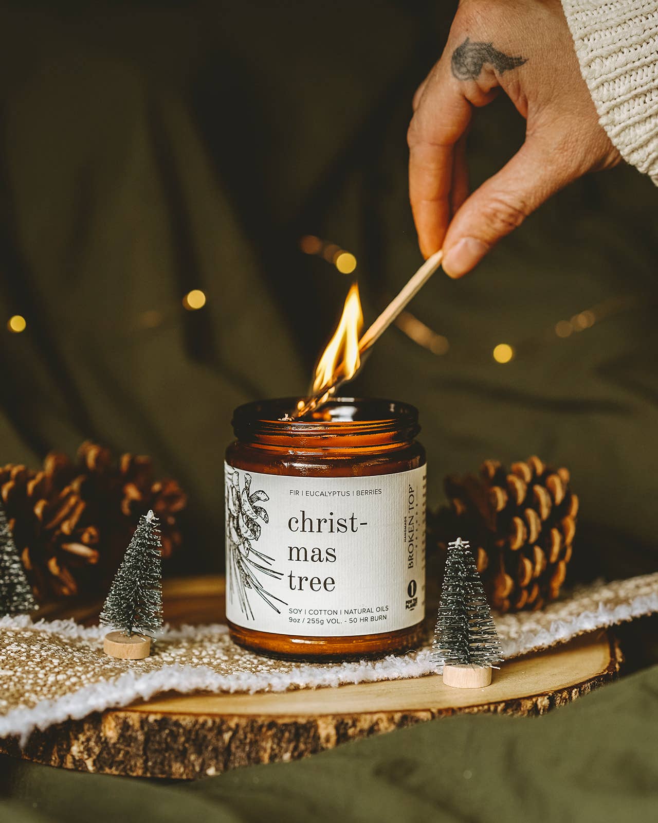 Broken Top Brands - Wholesale Jar/Filled Candle - Christmas Tree 9oz Soy Candle3