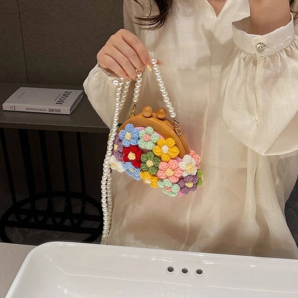 Ashlen - Wholesale Crossbody Bag - Women's - CROCHET FLOWER HANDBAG3