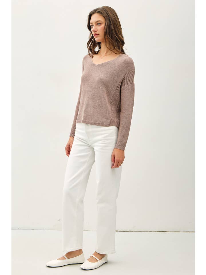 Be Cool - Vente Pull en maille – femme - PULL DÉCONTRACTÉ BREEZY À COL EN V2