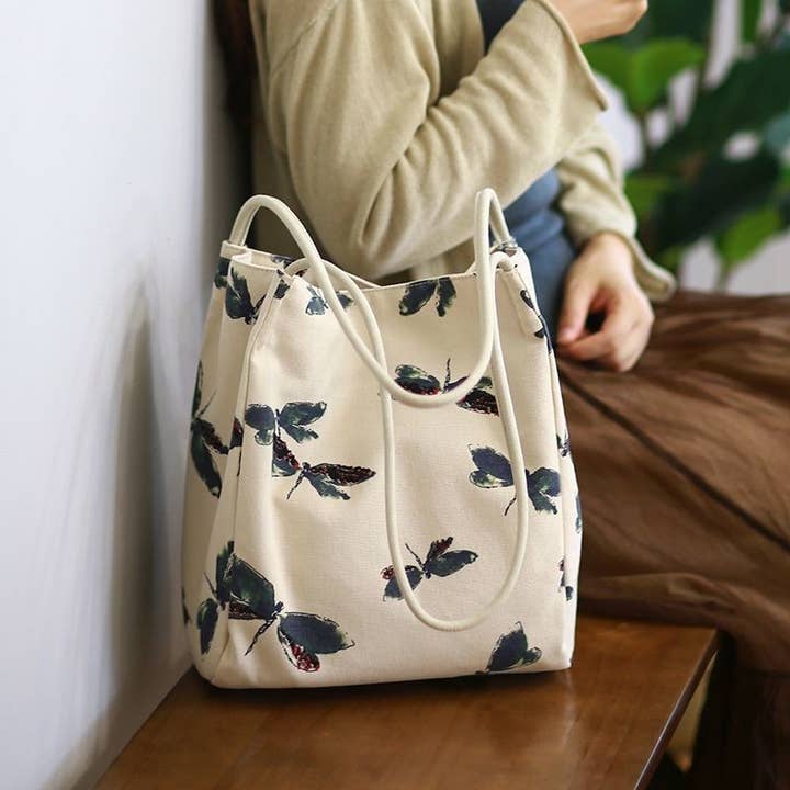 Canvas One Shoulder Pendler Bucket Taske for engroshandel hos FurDecoration