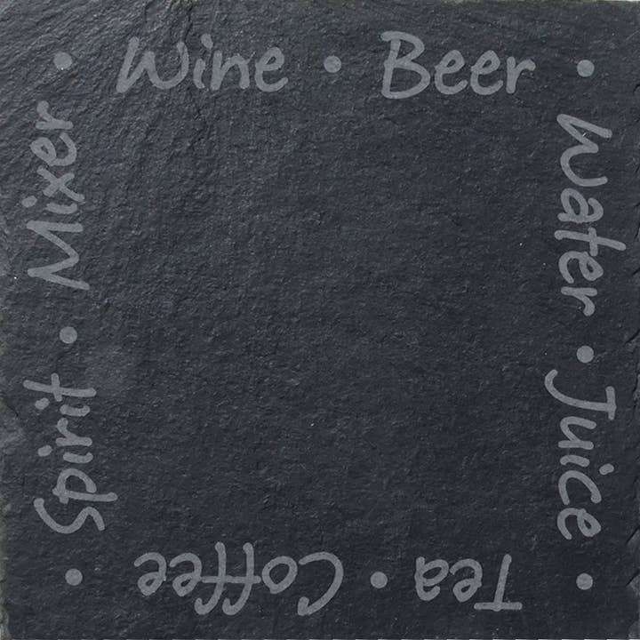 Onderzetter 'Drinks Coaster' voor wholesale door The House nameplate company