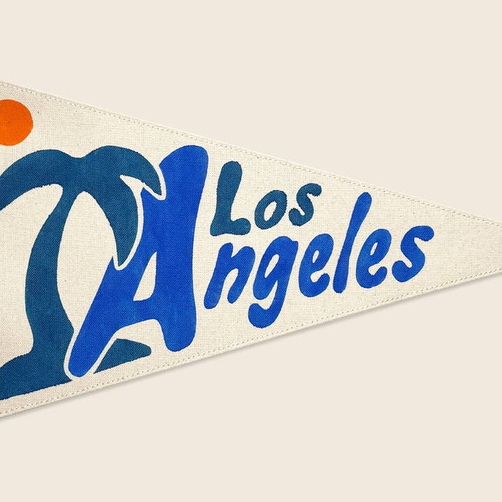 Los Angeles Vintage-Inspired Pennant for wholesale by Wild Northland