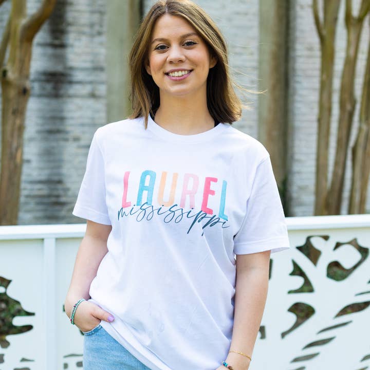 Clairmont & Co - Wholesale Screen Printed T-Shirt - Women's - Custom City Shirt, Graphic T-shirts, Watercolor City