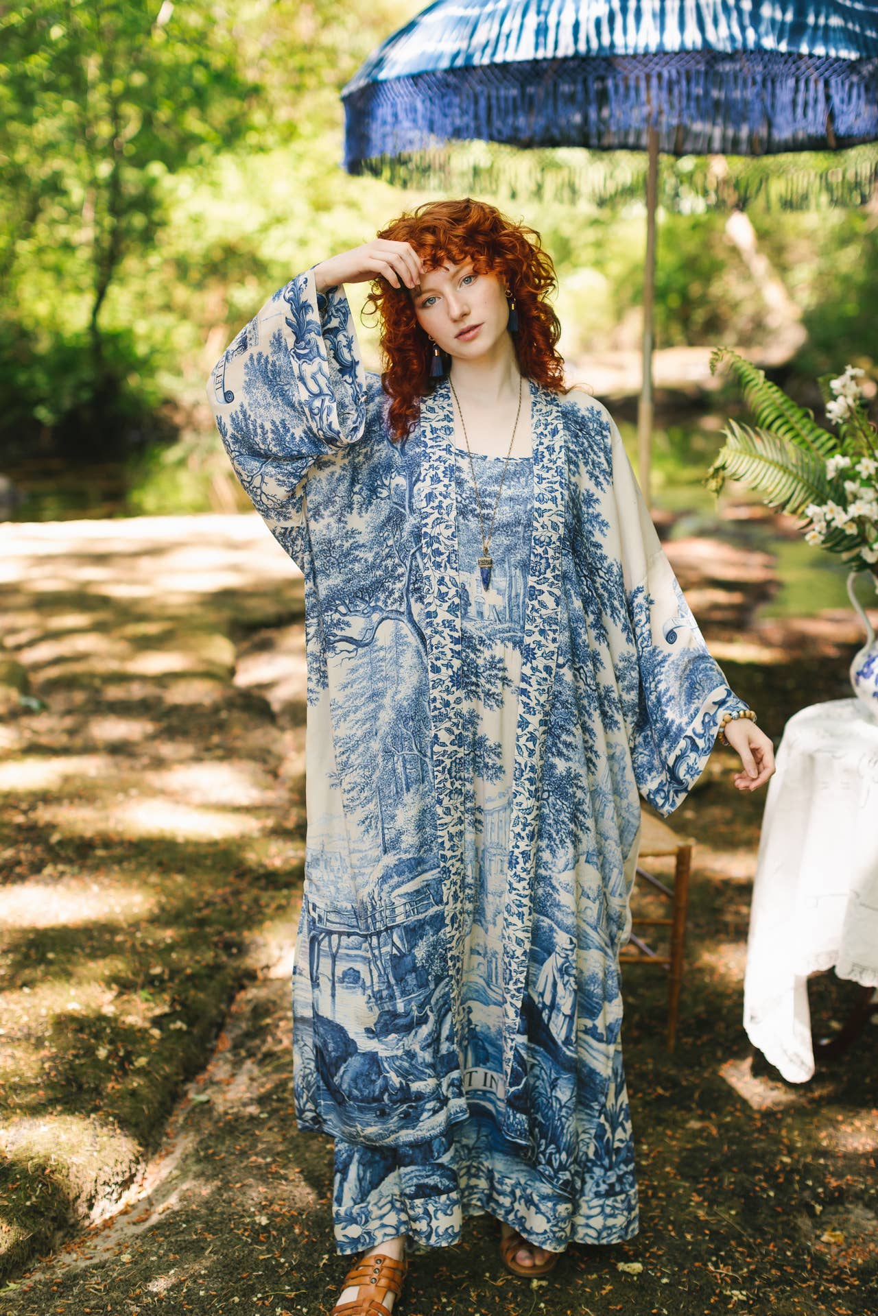 Market of Stars (Worldwide) - Wholesale Kimono - Women's - Let The Light In Opera Duster Kimono Robe w/ Delft4