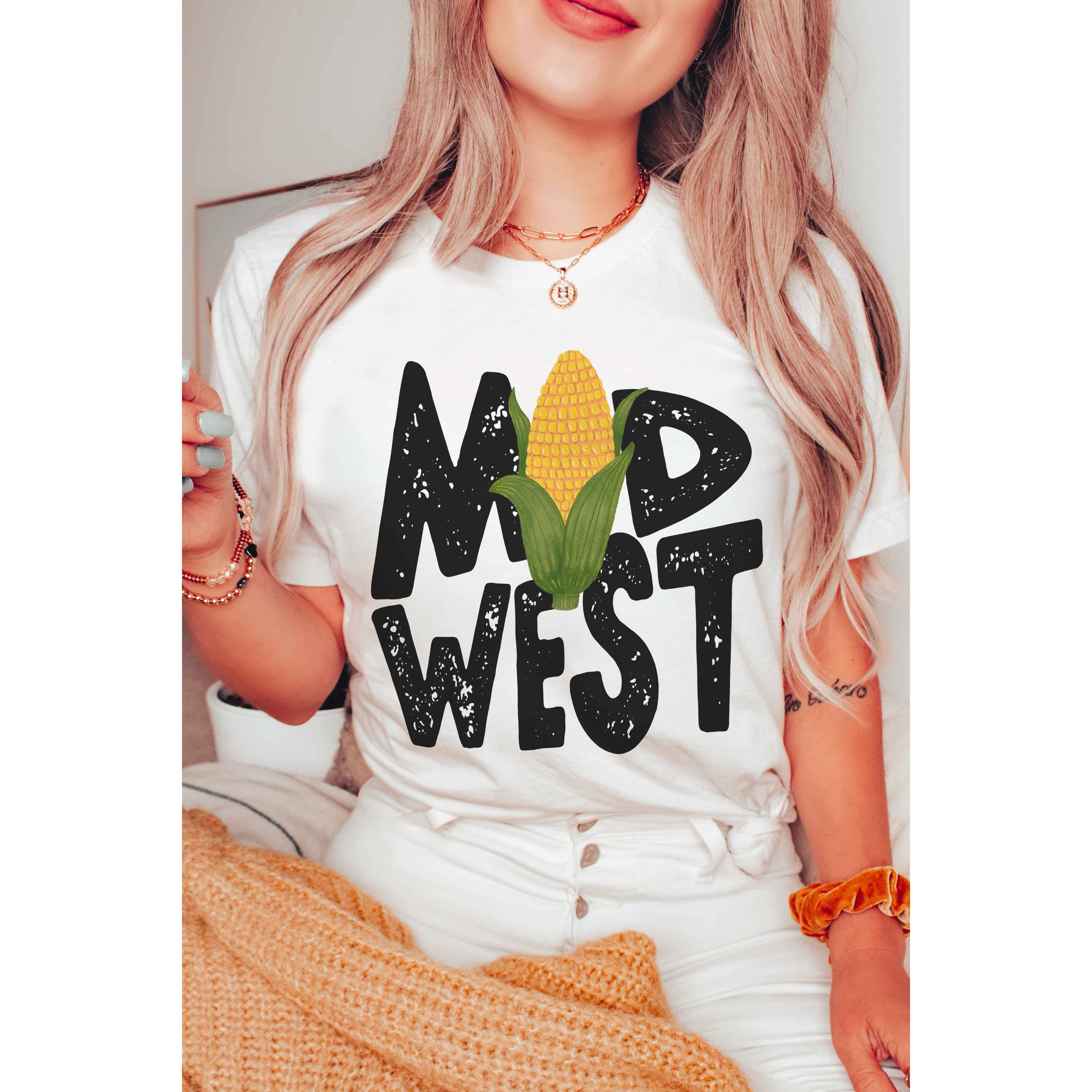 BLUME & CO. - Wholesale Screen Printed T-Shirt - Women's - MIDWEST CORN Graphic Tee3