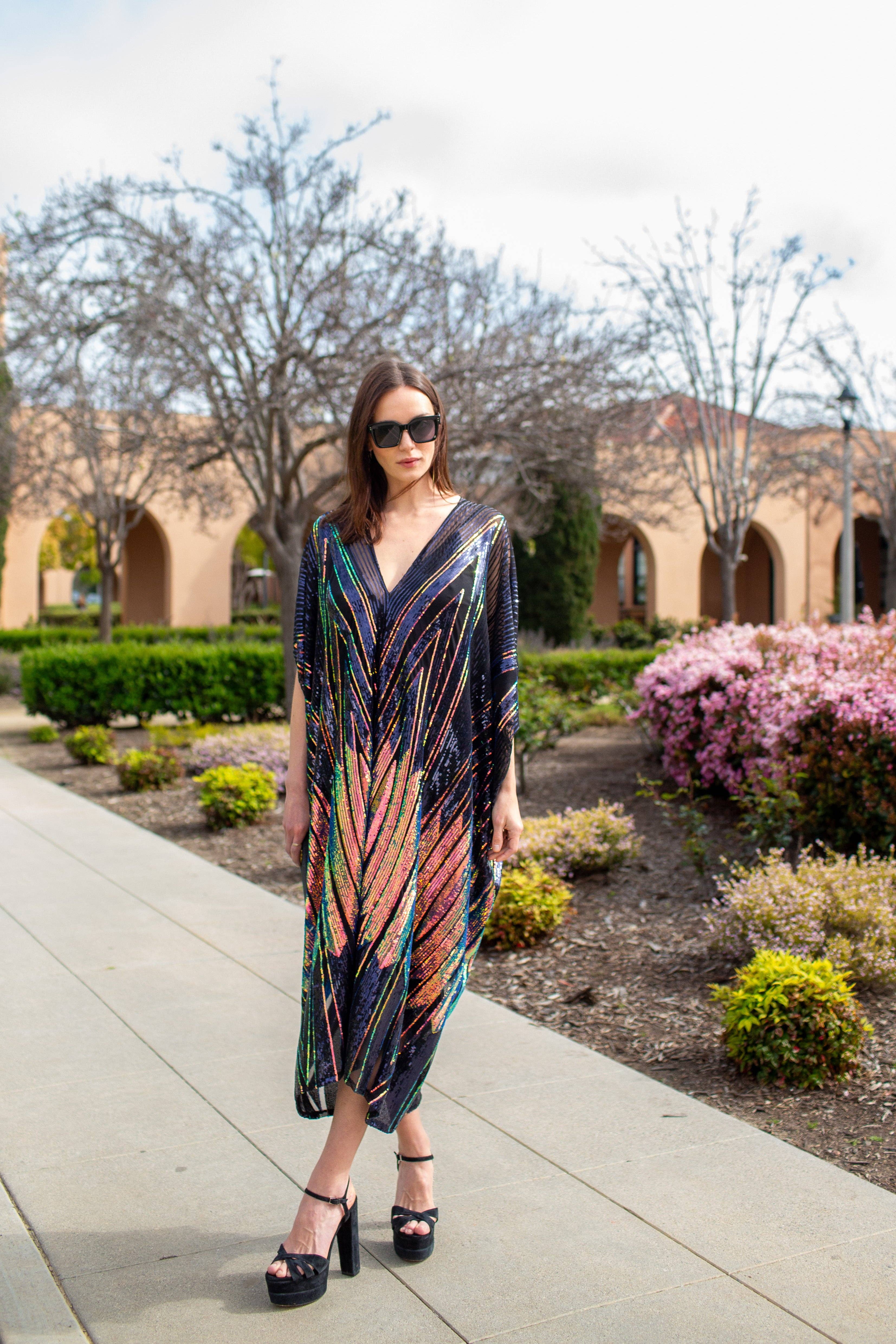 Jennafer Grace - Wholesale Kaftan - Women's - Midnight Lotus Caftan3