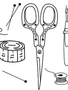 Midlertidigt Tatoveringsark - Noter for engroshandel hos Slightly Biased Quilts