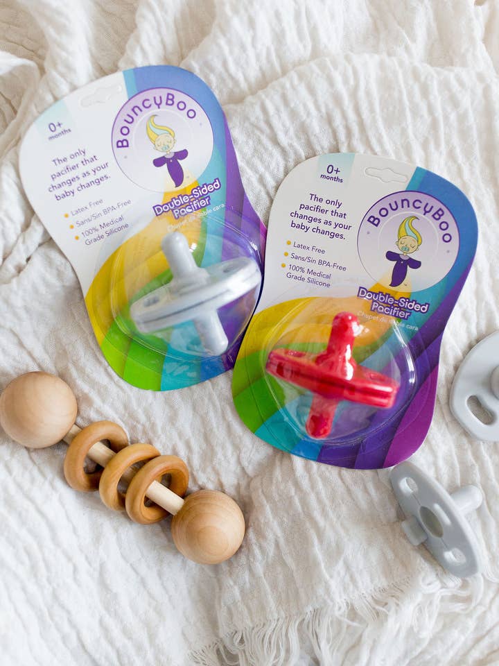 Chupeta BouncyBoo Cinza por atacado de BouncyBoo