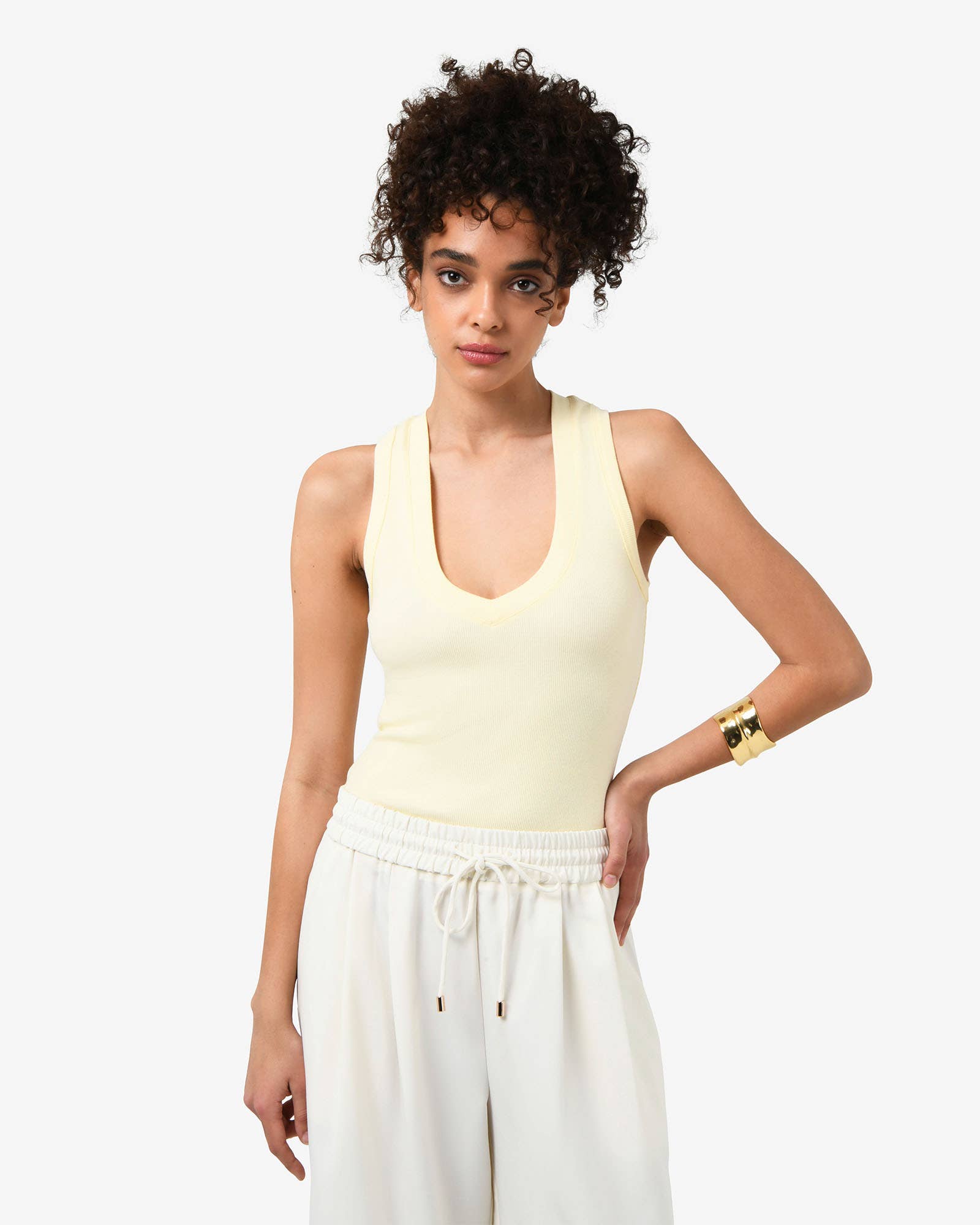 Forcast - Wholesale T-shirt – women's - Forcast Women's Devon V-Neck Singlet6