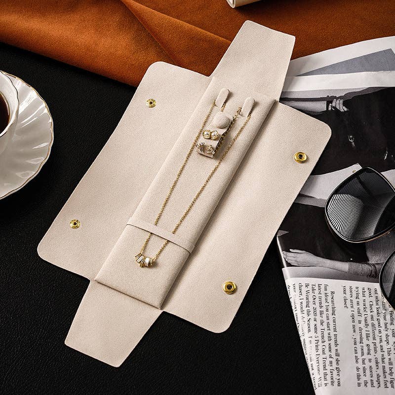 alberalkirk - Vente Boîte/rangement à bijoux - Pochette à Bijoux en Velours Organisateur à Compartiments Multiples S5P3981