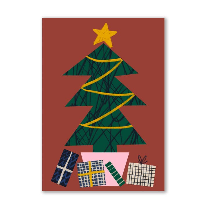 Christmas Tree Card for wholesale by Molly Bland