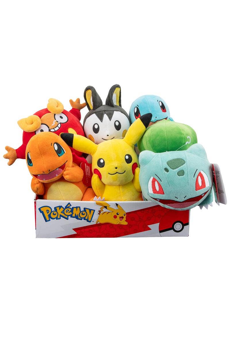 License 2 Play Toys - Wholesale Stuffed/Plush Toy - Kids & Baby - Pokemon 8" Plush Assortment in 6pc Display - Rotating Series1