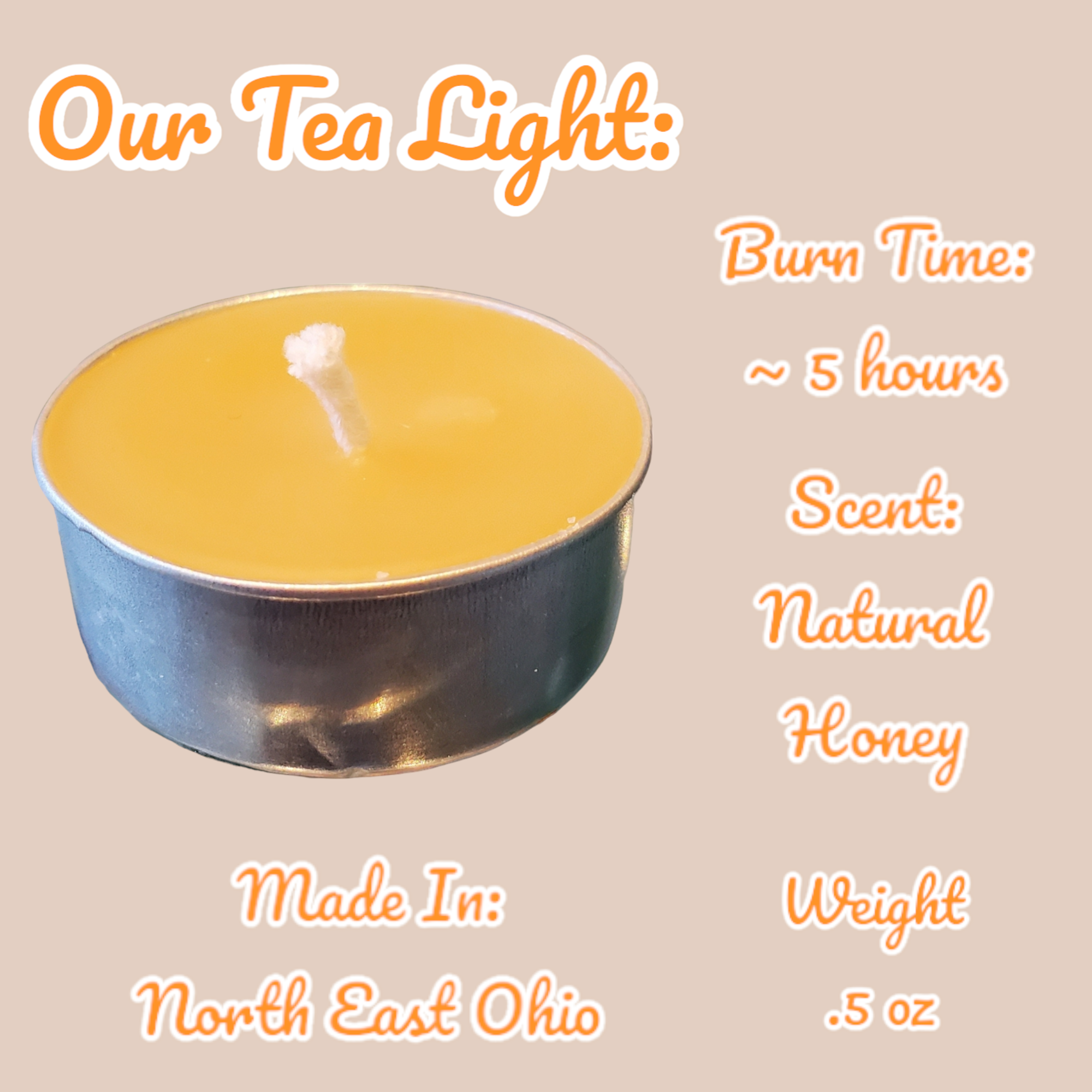 Different Branches - Wholesale Tea Light Candles - Handmade in Ohio 24 pack pure beeswax tea light candle bulk2