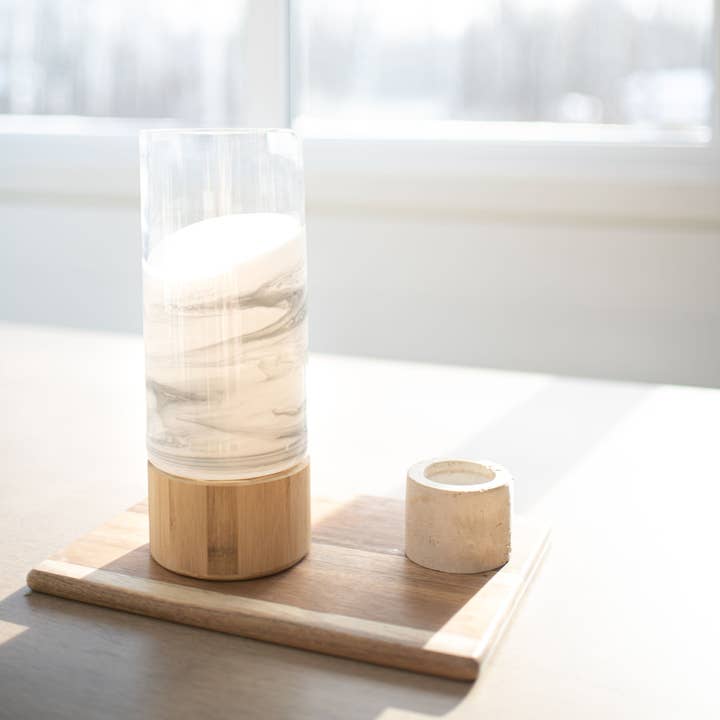 Lynn & Liana Designs - Wholesale Vase - NEW!!! Resin Accented Vase with Bamboo Base (NO TARIFFS)15