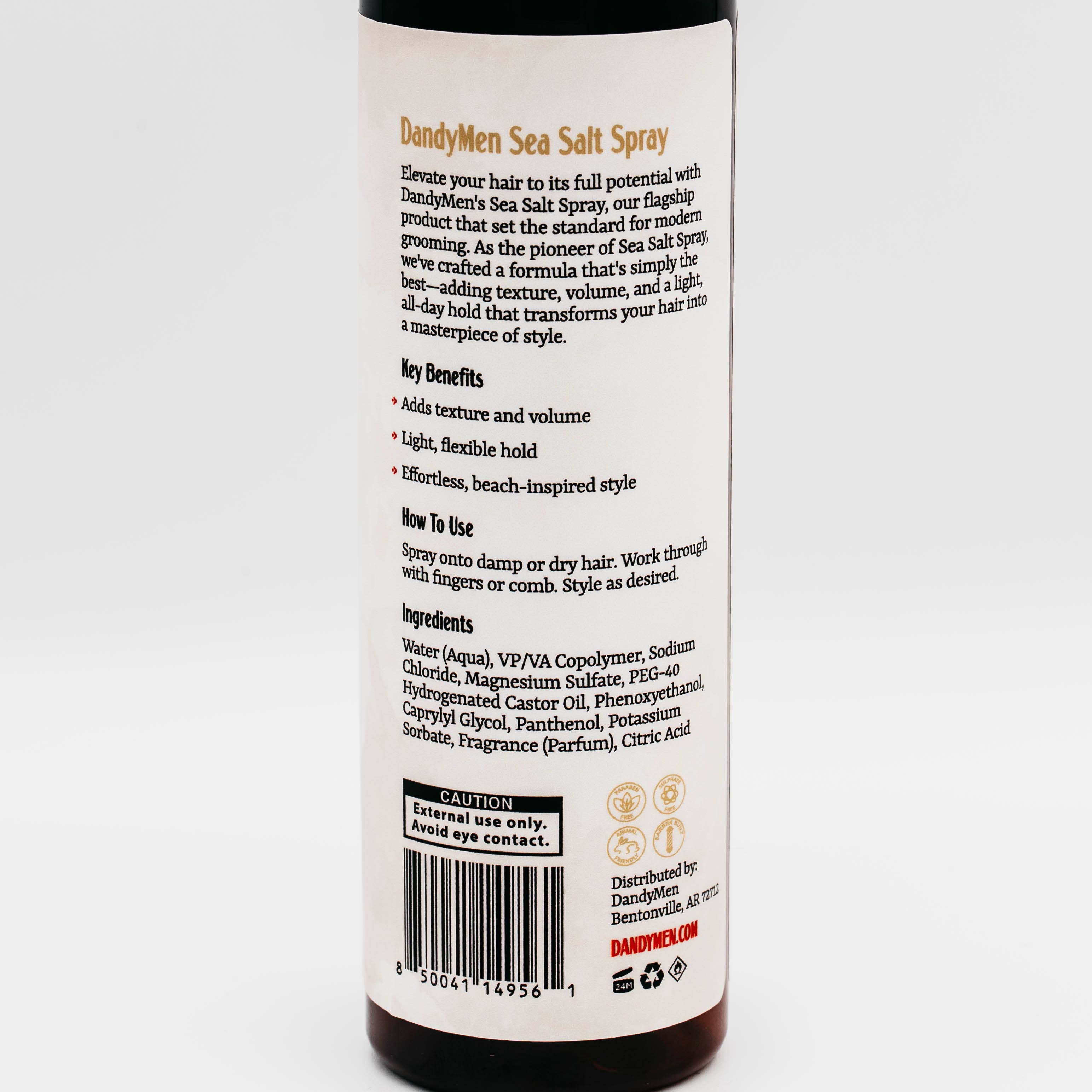 Dandymen Collection - Wholesale Hair Styling Spray - Men's - Texturizing Sea Salt Spray 1