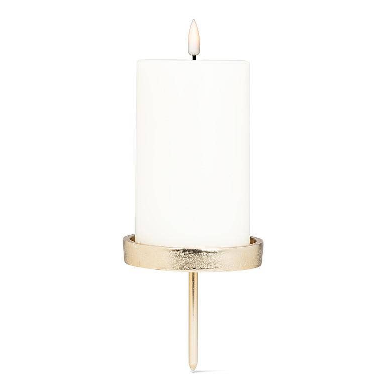 Abbott - Venta al por mayor Candelabros - Soporte para pilar con forma de estaca, oro, 3.5 pulgadas de alto1