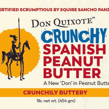 Don Quixote - Wholesale Nut Butter - Don Quixote CRUNCHY SPANISH PEANUT BUTTER, 1 lb.
