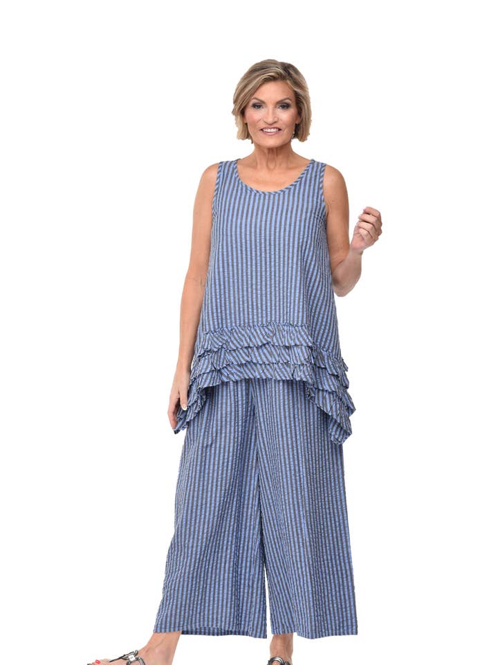 CV3 Lily in Doyle Seersucker Stripe for wholesale by Tulip Clothing